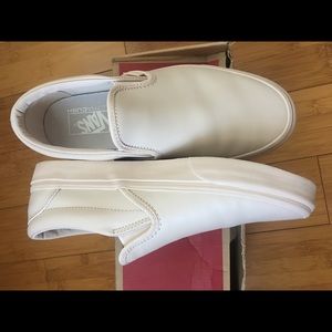Leather slip on Vans